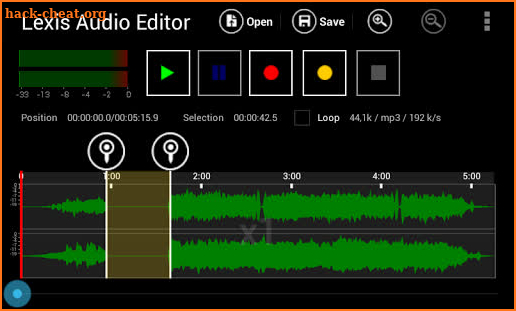 Lexis Audio Editor screenshot
