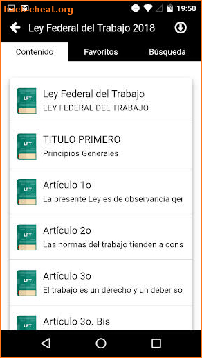 LFT 2019 - Ley Federal del Trabajo screenshot