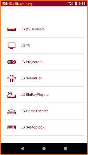 LG DVD Remote screenshot