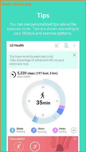 LG Health screenshot