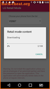 LG Retail Mode screenshot