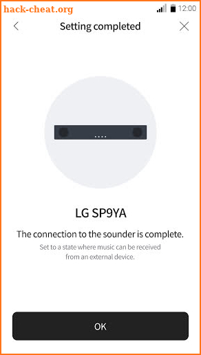 LG Sound Bar screenshot