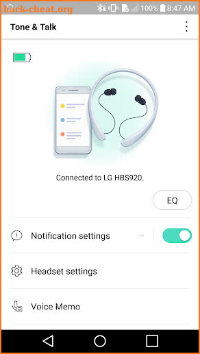 LG Tone & Talk screenshot