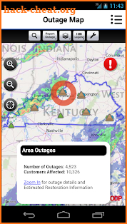 LG&E KU ODP Outage Maps screenshot