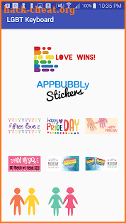 LGBT Love Wins Keyboard Stickers for Gboard screenshot