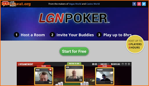 LGN Poker - Play Live Poker over Video! screenshot