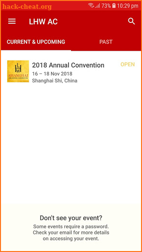 LHW 2018 Annual Convention screenshot