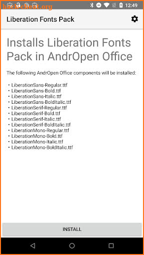 Liberation Fonts Pack screenshot