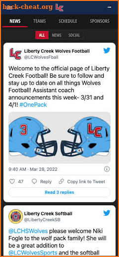 Liberty Creek Athletic screenshot