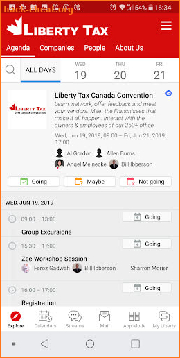 Liberty Tax Canada Convention screenshot