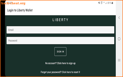Liberty Wallet screenshot