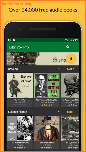 LibriVox Audio Books screenshot