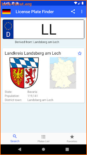 License Plate Finder screenshot