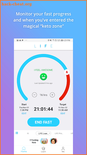 LIFE Fasting Tracker screenshot