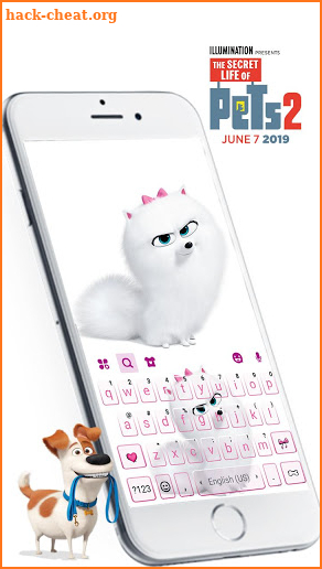 Life Of Pets 2 Gidget Keyboard Theme screenshot
