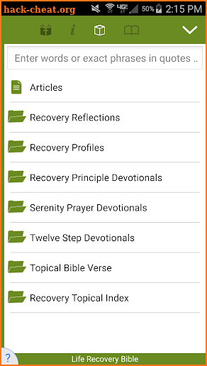 Life Recovery Bible screenshot