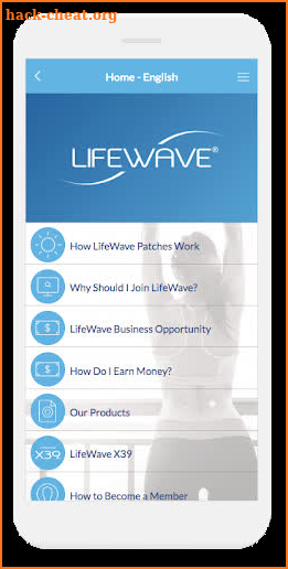 LifeWave Corporate screenshot