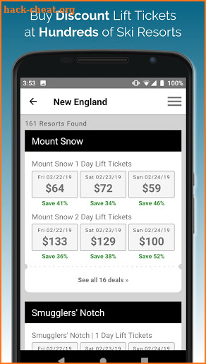 Liftopia Ski Deals - Tickets, Lessons & Rentals screenshot