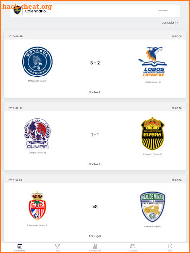 Liga Nacional de Fútbol de Honduras screenshot