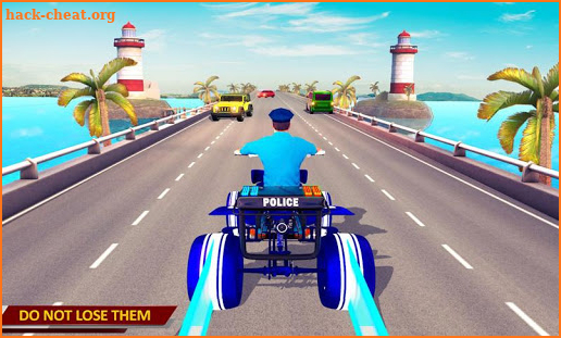 Light ATV Quad Bike Police Chase Traffic Race Game screenshot