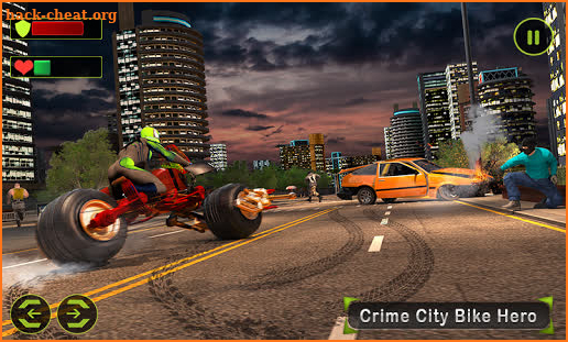 Light Bike Hero City Rescue Superhero Bike Games screenshot