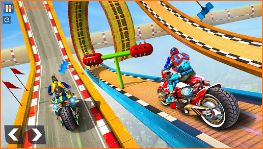 Light Bike Mega Ramp Stunts Game screenshot
