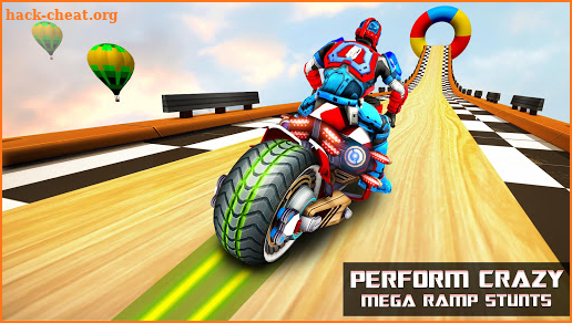 Light Bike Mega Ramp Stunts Game screenshot