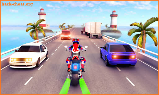 Light Bike Racer Highway Rider Traffic Racing Game screenshot