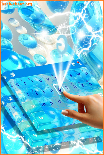 Light Blue Marble Keyboard Theme screenshot
