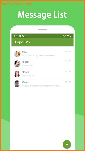 Light SMS screenshot