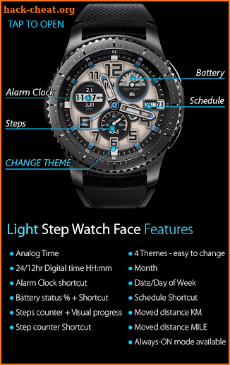 Light Step Watch Face screenshot