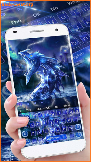 Lighting Thunder Dragon Cool Keyboard Theme screenshot