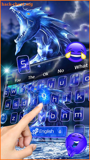 Lighting Thunder Dragon Cool Keyboard Theme screenshot