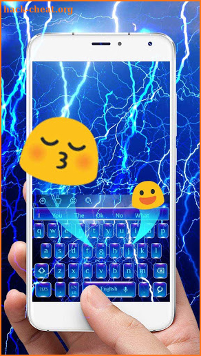 Lightning Blue Keyboard Theme screenshot