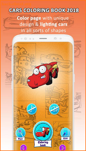 lightning Cars Coloring Pages Book screenshot