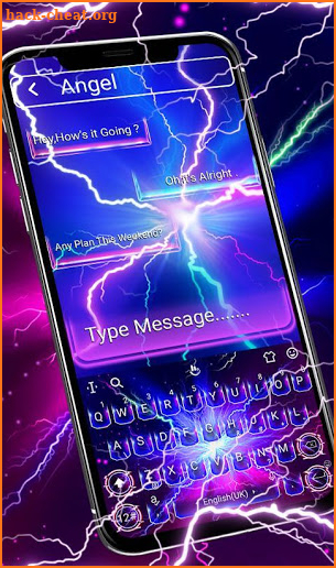 Lightning Flash Keyboard Theme screenshot