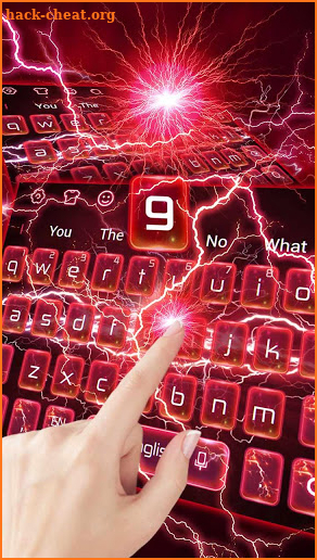 Lightning Red Keyboard screenshot