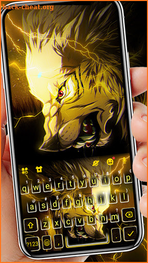 Lightning Wolf Keyboard Background screenshot