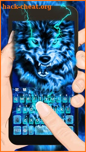 Lightning Wolf Keyboard Theme screenshot