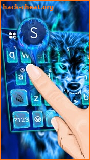 Lightning Wolf Keyboard Theme screenshot