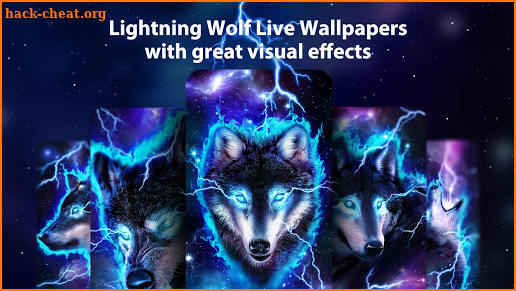Lightning Wolf Live Wallpaper Themes screenshot