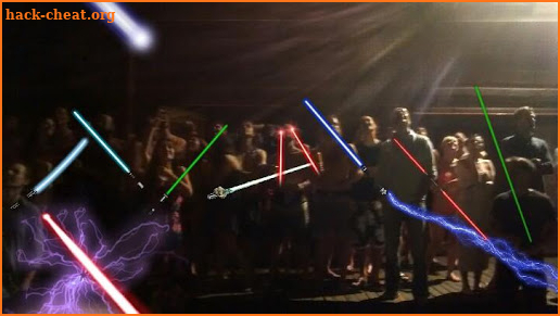 Lightsabers and laser stickers screenshot