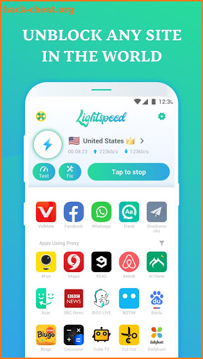 Lightspeed VPN - Fast Speed VPN & Free screenshot