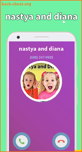 Like Nastya And Diana - Fake Call & Talk Prank screenshot