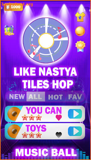 Like Nastya Tiles Hop screenshot