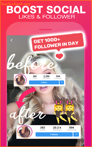 Like4Like +: Mega Tags For Likes & followers Boost screenshot