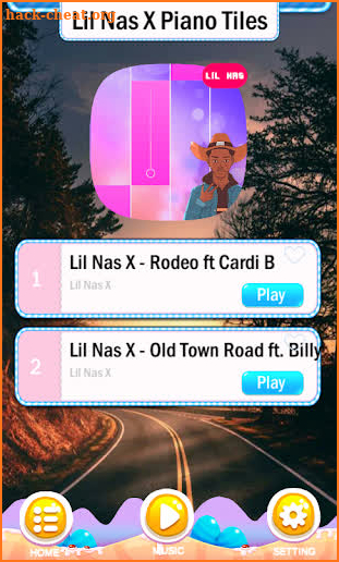 Lil Nas X Old Town Road Piano tiles screenshot