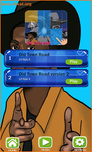 Lil Nas X Old Town Road Piano Tiles 2 screenshot