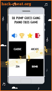 Lil Pump Gucci Gang Piano Tiles Game screenshot