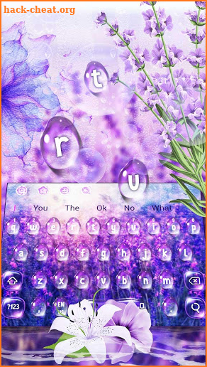 Lilac Lavender Keyboard screenshot